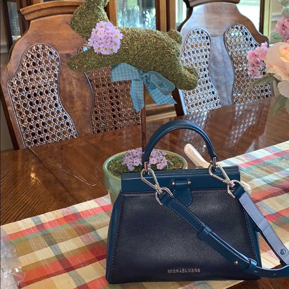 Michael Kors small blue handbag